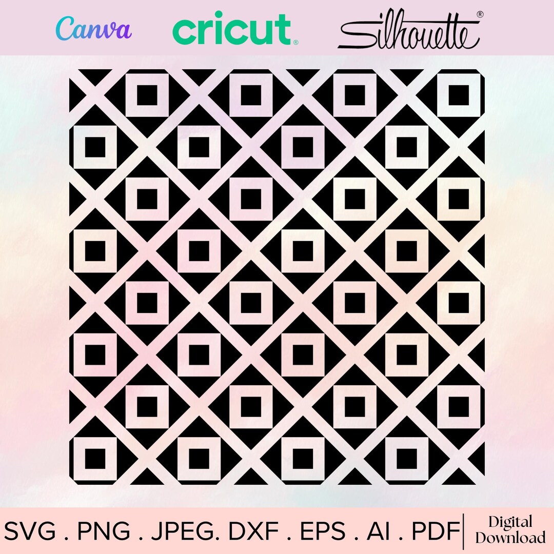 Checkered 7.pdf Seamless Checkered Pattern Svg, Cut File Cricut, Silhouette, Png Jpeg ...