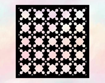 SVG Laser-Schnitt Dekorative Panele - Einzelnes Design, 10 Rapport, mit Rand & randlos, svg Pdf Png Jpeg Eps Dxf Ai