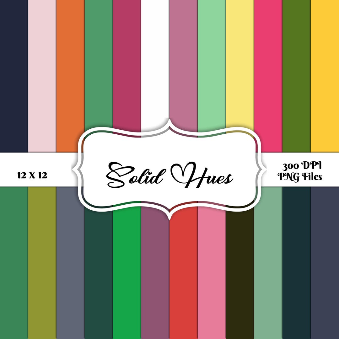 Solid Color Digital Paper: 24 Shades of Light Blue (12x12 PNG) - Etsy