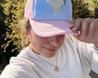 Gorras de camionero con parches de patchwork