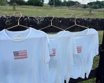 Camiseta con la bandera estadounidense