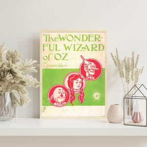 Vintage Wizard of Oz Matte Vertical Poster-Classic Movie Art-Home Décor-Wall Art-Gifts for Fans-Children&#39;s Room Decor