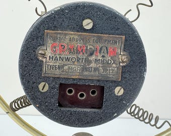 Vintage Grampian Ring Microphone – Public Address Equipment (Hanworth, Middx) – Type MGR – 1940s/1950s