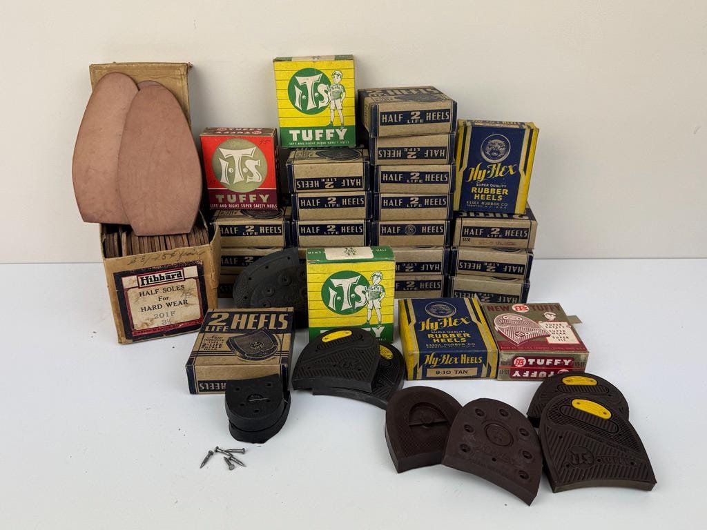 Kit Riparazione Tacchi Scarpe Uomo - Tacchi Incollabili Antiscivolo Kabber, Fai Da Te Facile