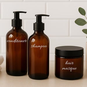 Custom Water-Resistant Bathroom Labels: Minimalist Home Organization
