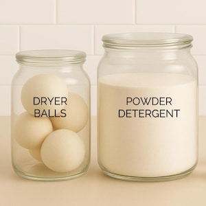 Custom Laundry Labels: Water-Resistant Vinyl Stickers for Home Organization