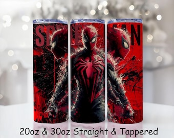 Superhero Tumbler Wrap PNG: 20oz Skinny Sublimation Design (Digital Download)