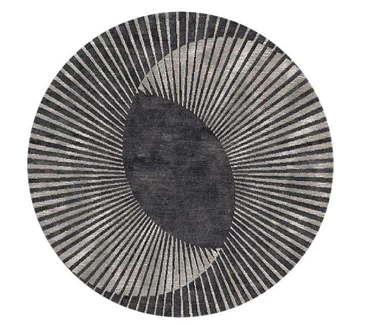 Abstract Geometric Round Area Rug – Modern Living Room Décor - Etsy
