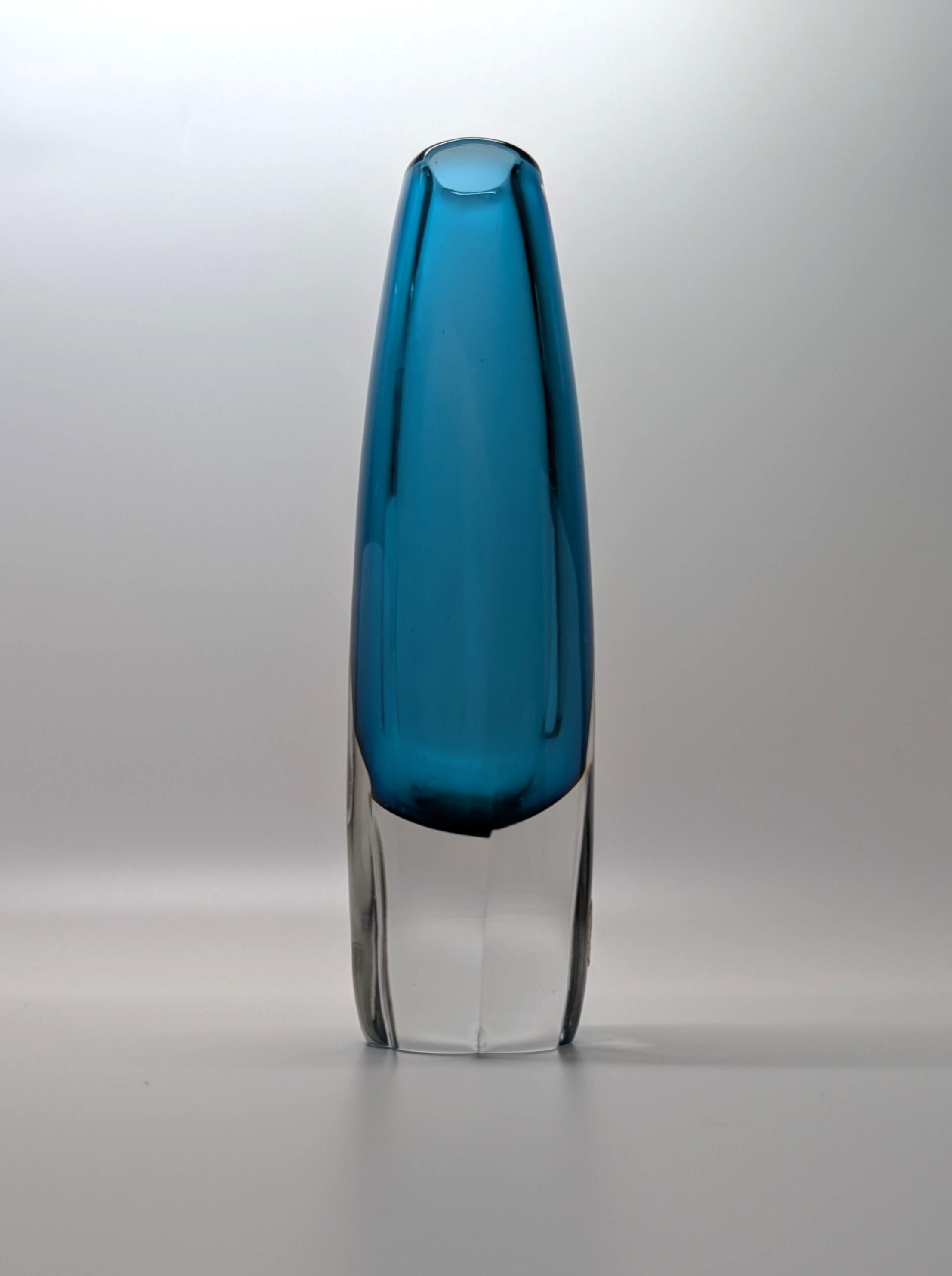 Vase Vintage Orrefors – Verre Décoré Vanity – Marqué – Déco Intérieur