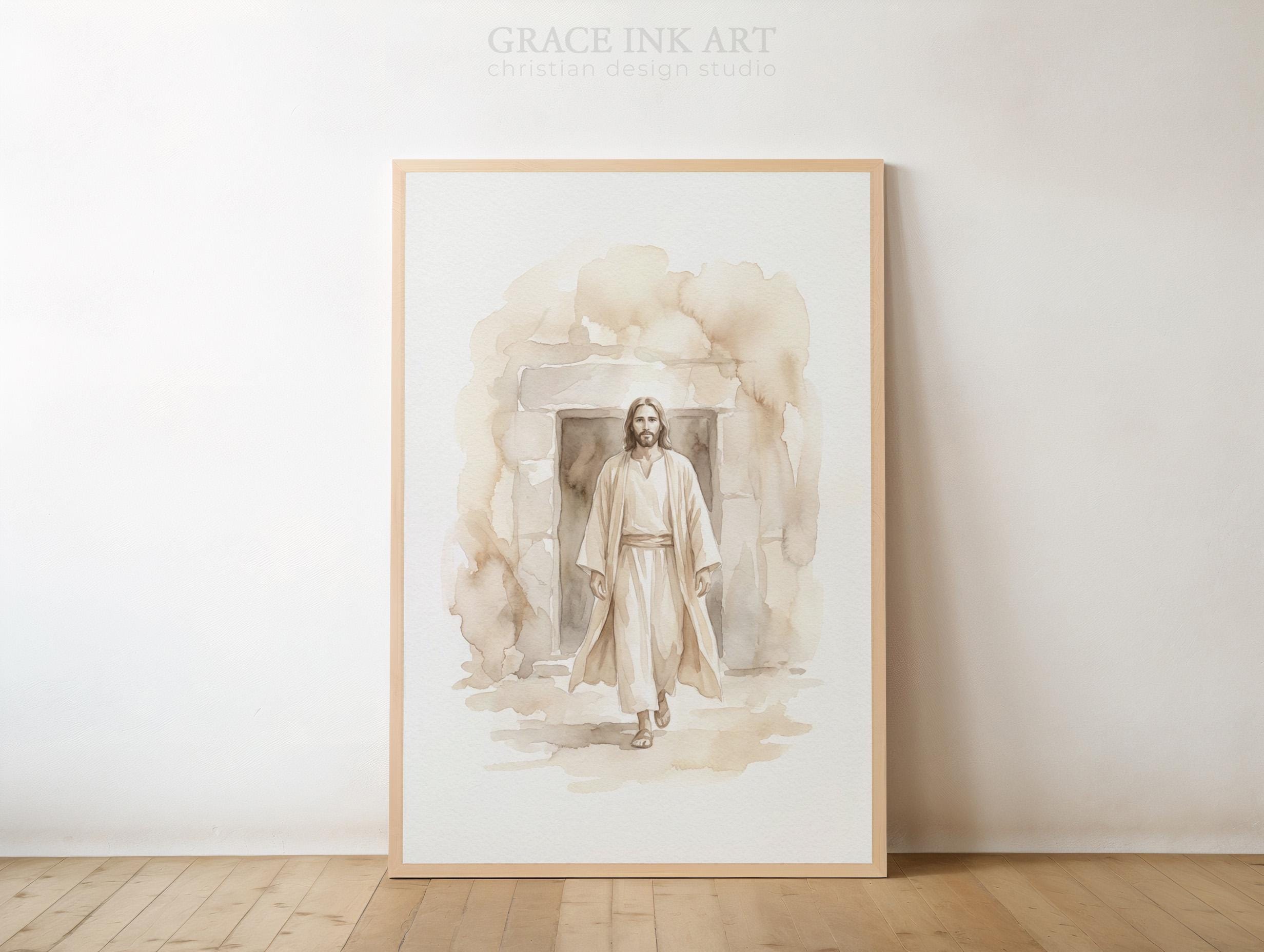Jesus Resurrection Art Print: Christian Wall Decor (digital Download ...