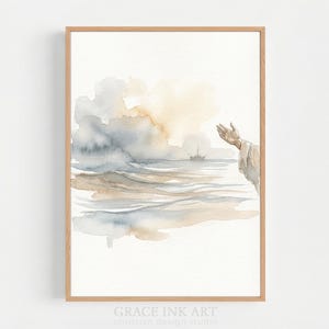 Jesus Calms The Storm,Miracles Of Jesus Christ Picture,Digital Art,Christian Artwork, Jesus Clipart, Bible Stories, Jesus Artwork, Bible Art
