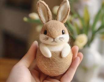 Bambole di coniglio in feltro fatte a mano, statuette di coniglio personalizzate, regali per sorelle
