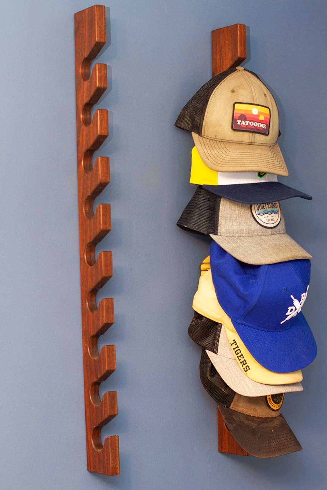 Hat Rack Board Handcrafted Hardwood Hat Rack - Etsy