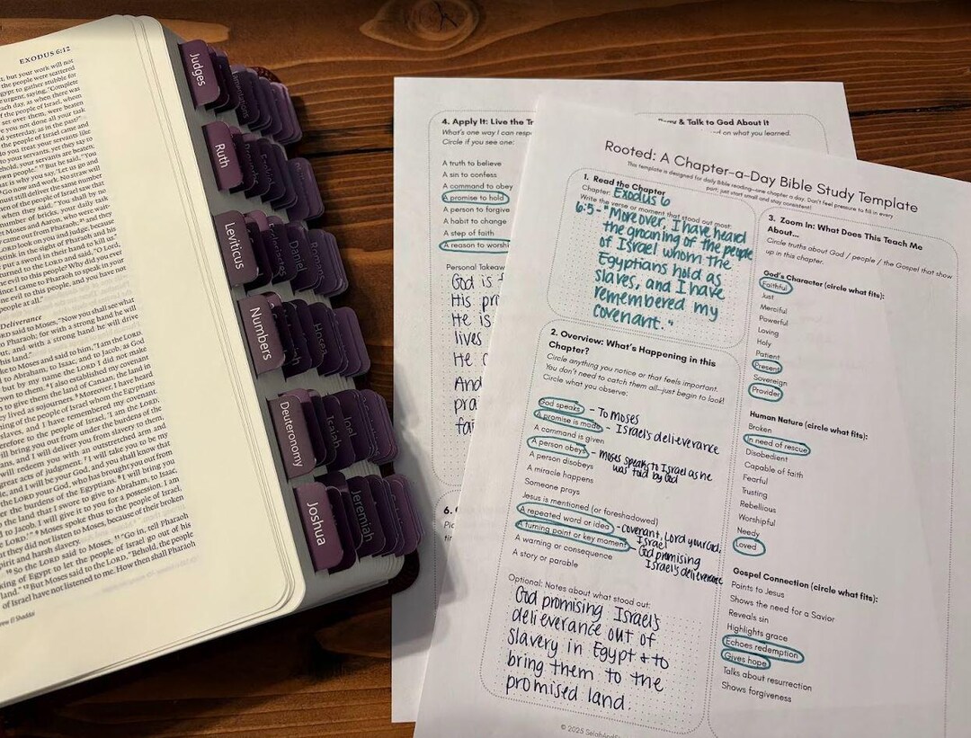 Printable Bible Study Template | Inductive Scripture Guide (PDF) - Etsy
