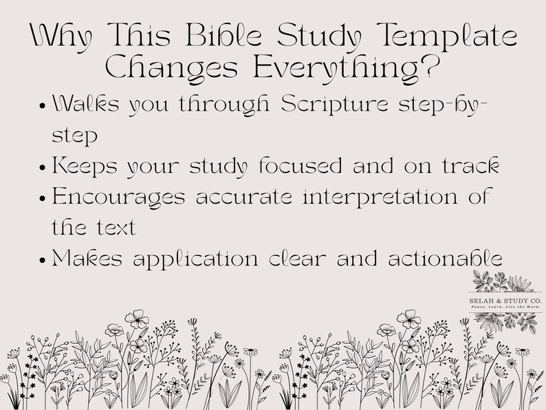 Bible Study Template Bundle | Verse Map, Context Guide (PDF Set) - Etsy