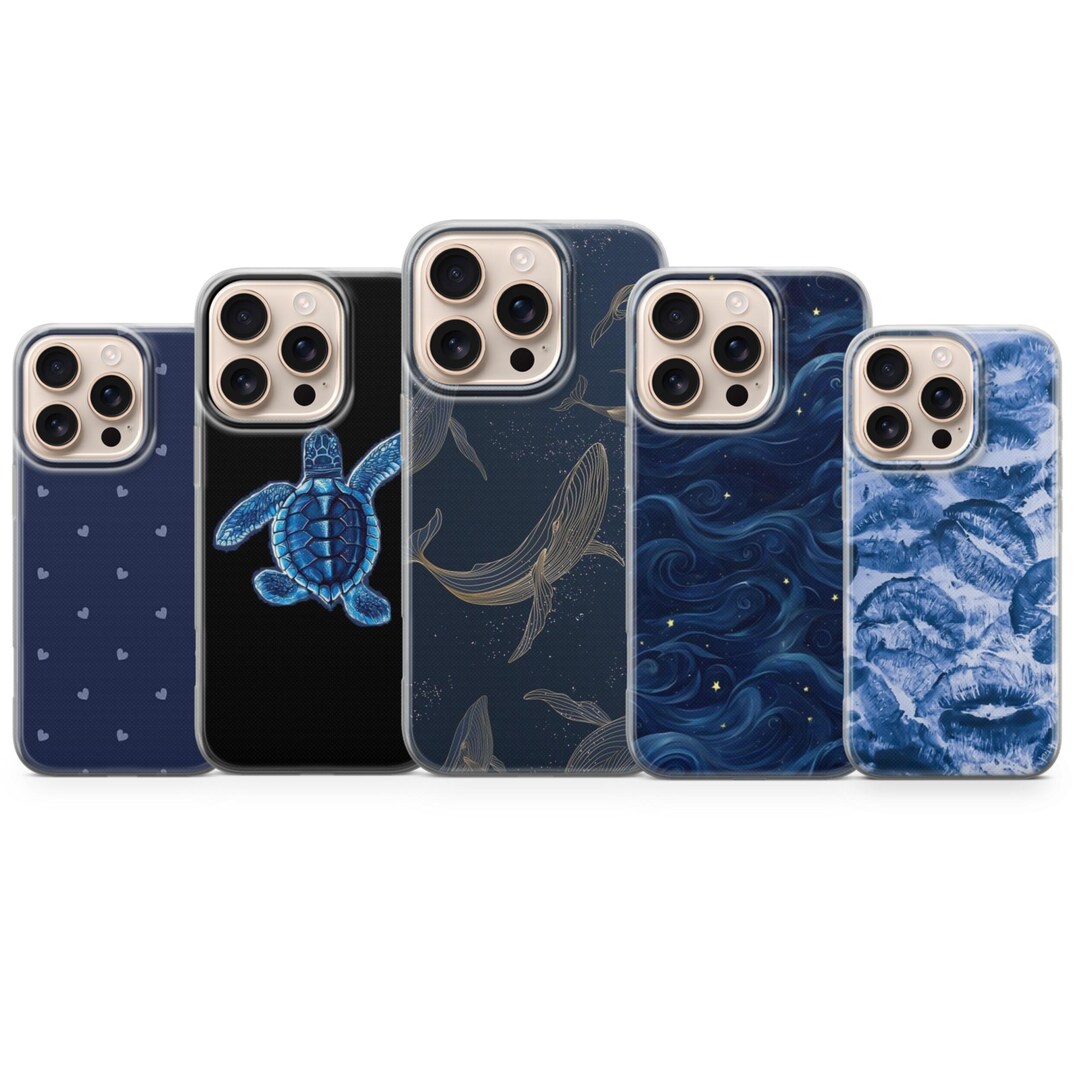 Navio Protective Case Color Navy Blue Phone Case Sea Cover for iPhone 17 Pro Max, 16e, 15, 14, 13 ...