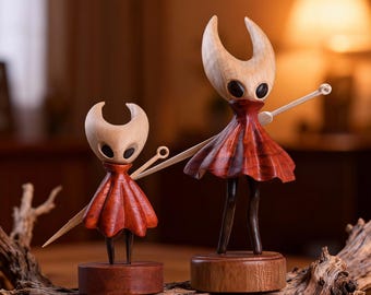 Sculpture en bois Hollow Knight, cadeau en bois • Cadeau de Pâques pour les joueurs