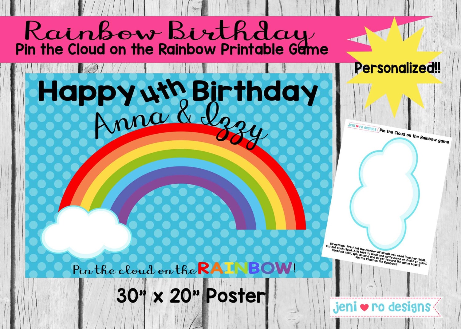 Carte de vœux avec l'œuvre « Idée Cadeau Pour Anniversaire 7 ans Enfant  Genial depuis 2015 Arc En Ciel Rainbow » de l'artiste Tshirtiz store