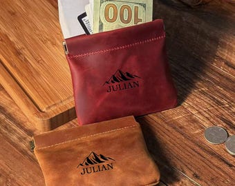 Versatile Crazy Horse Leather Rosary Pouch, Muslim Rosary Holder & Catholic Gift, Compact Case for Rosary That Respects All Faith Traditions