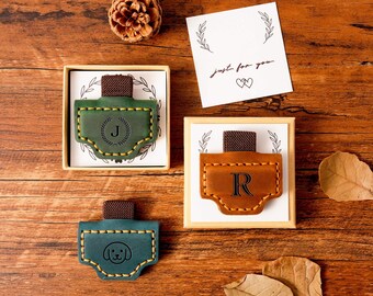 Personalized Leather Magnetic Bookmark, Bookwarmers gift, library gift, book accessories