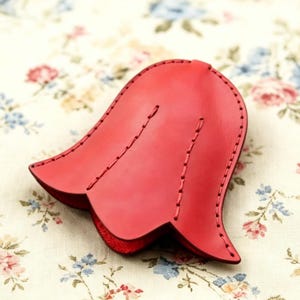 Molde de madera para llavero con forma de flor, molde para cortar artículos de cuero.