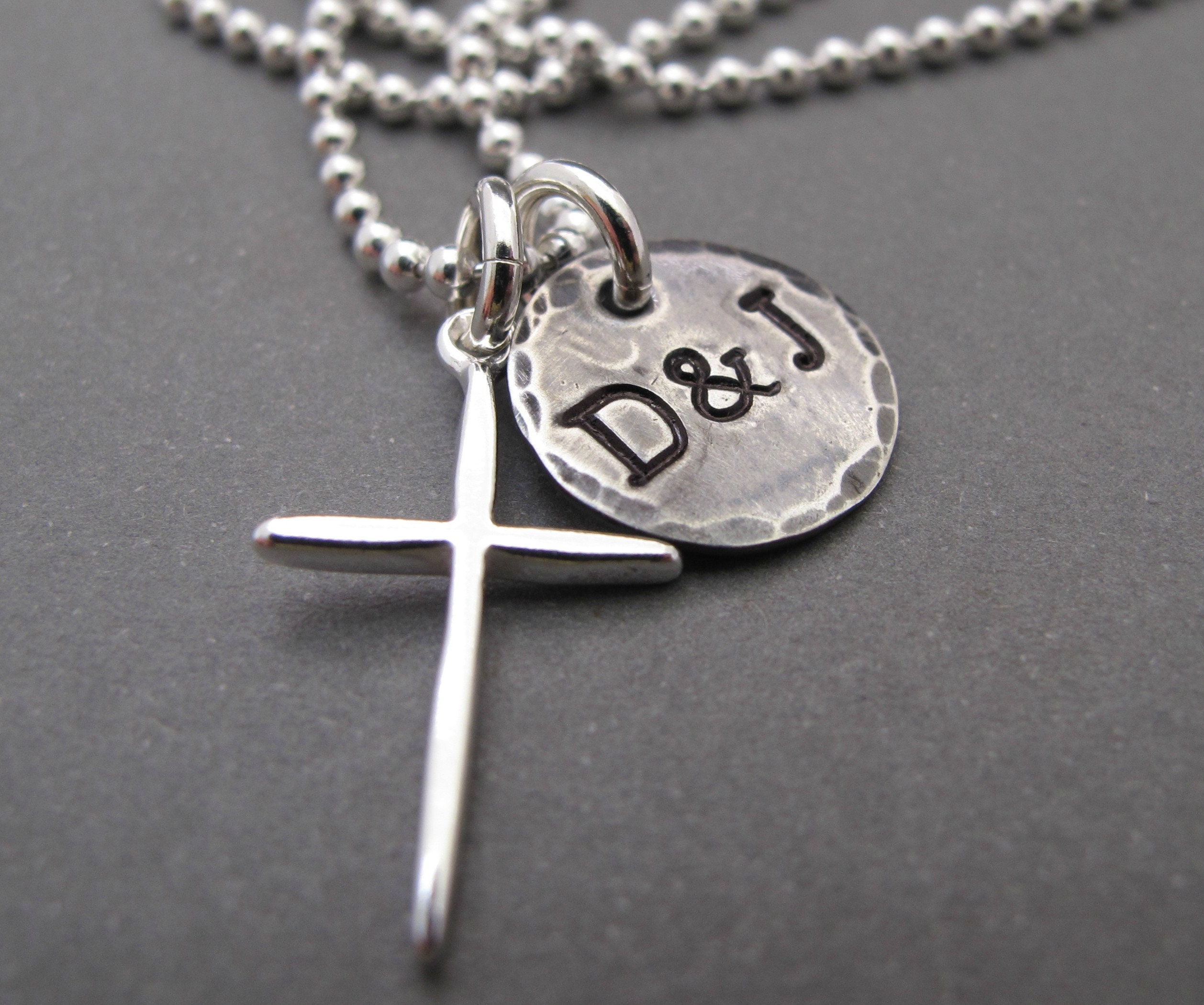 Mens Cross necklace silver Cross jewelry Cross necklace Etsy