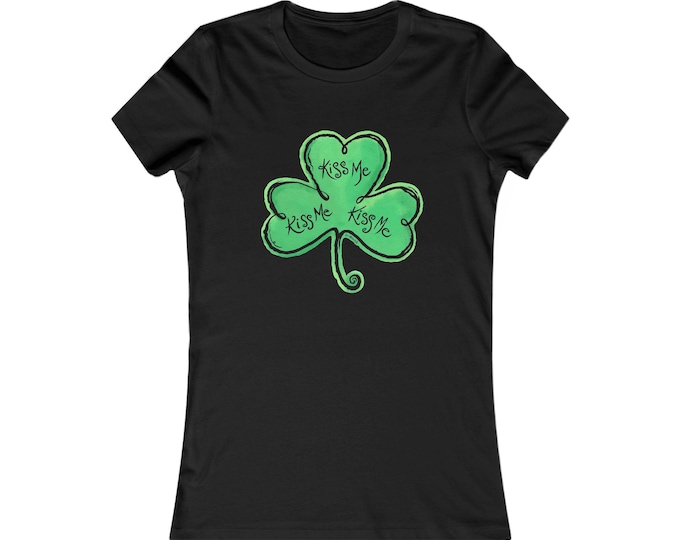 Kiss Me Shamrock Tee | St. Patrick's Day Clover Shirt