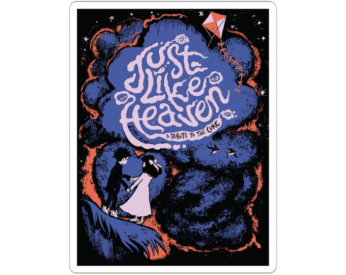 Robert and Mary Just Like Heaven The Cure Sticker