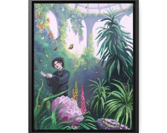 Robert The Caterpillar -  Fine Art by Kate - FRAMED Gallery Canvas Wraps, Vertical Frame Flicka