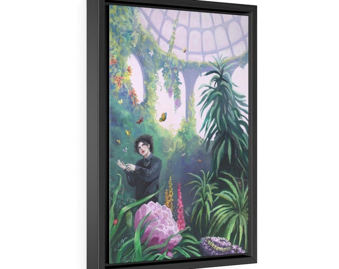 USA ITEM - Robert Smith The Caterpillar - The Cure Fine Art by Kate - FRAMED Gallery Canvas Wraps, Vertical Frame Flicka