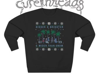 The Cure Ugly Christmas Sweater Unisex Cotton Blend Crewneck Sweatshirt