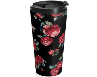 The Cure Robert Smith Bloodflowers Stainless Steel Travel Mug