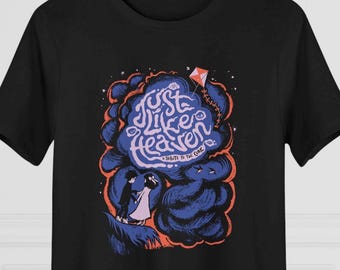 Just Like Heaven Women's Cotton Tee, Vintage Graphic T-Shirt, Music Inspired Apparel for Cure fans