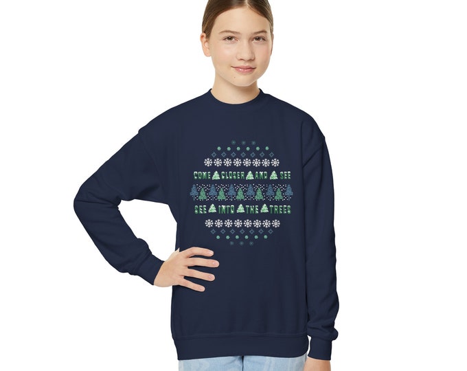 KIDS The Cure A Forest Ugly Christmas Sweater - Youth Crewneck Sweatshirt