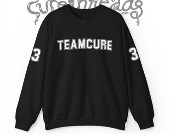 Customizable TEAMCURE Sweatshirt | Unisex Football Sweatshirt Cure Fan Apparel