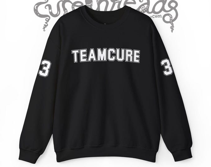 Customizable TEAMCURE Sweatshirt | Unisex Football Sweatshirt Cure Fan Apparel