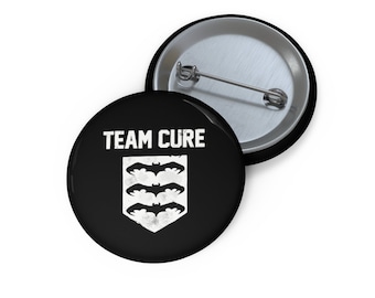 Button Pin Team Cure Crest