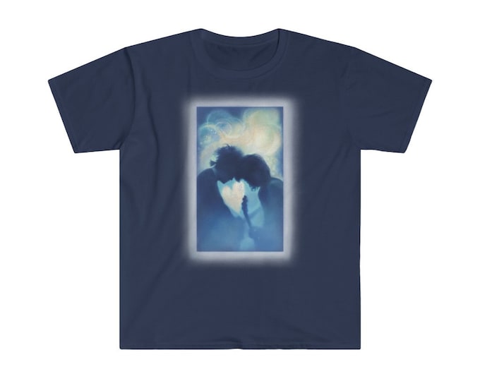 UK LISTING - Robert Smith and Simon Gallup The Cure Glasto 1995 Unisex Softstyle T-Shirt