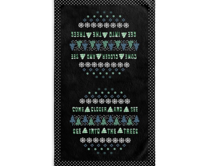 Goth Holiday A Forest Bath Hand Towel - The Cure