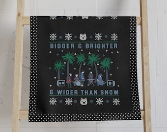 The Cure Brighter Than Snow Winter Hand Towel Gift