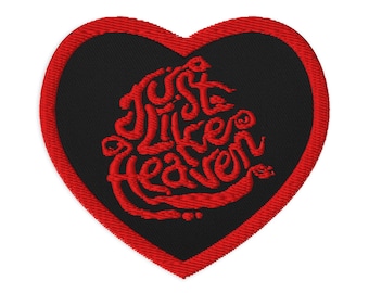 Just Like Heaven Heart Embroidered Patch