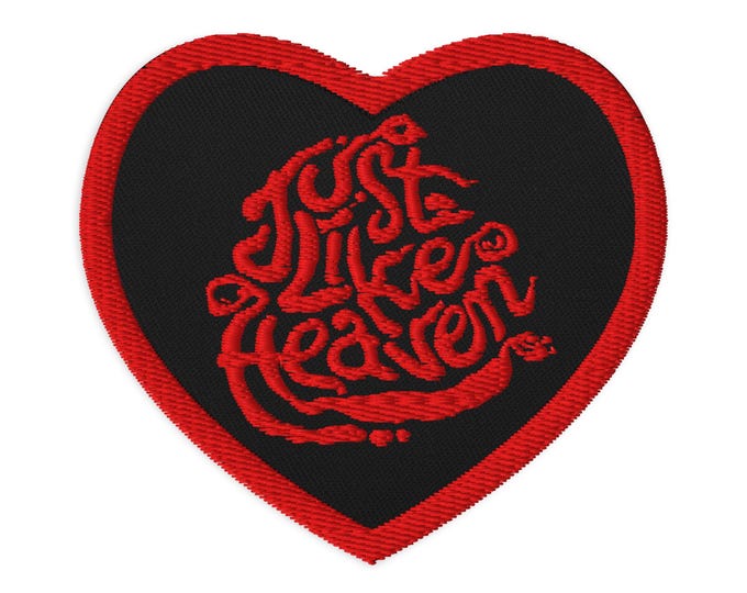 Just Like Heaven Heart Embroidered Patch