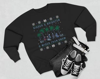 The Cure Ugly Christmas Sweater Unisex Cotton Blend Crewneck Sweatshirt
