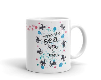 CANADA Curethreads Into the Sea LOVECATS The Cure Mug 11 or 15 oz