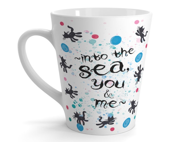The Cure Lovecats Into the Sea Latte Mug