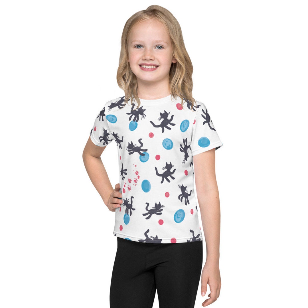 Kids shirt featuring Robert Smith and The Cure Lovecats design