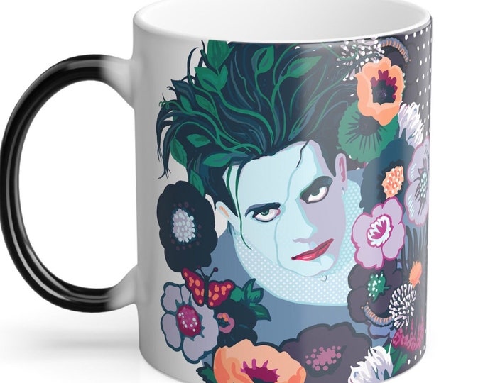 Robert Smith The Cure Floral Color Morphing Mood Mug, 11oz