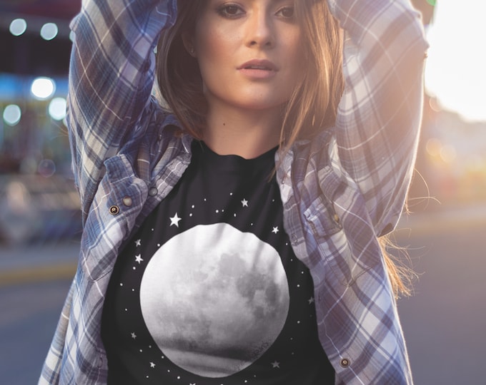 Fly Me To The Moon Curethreads Unisex Black t-shirt