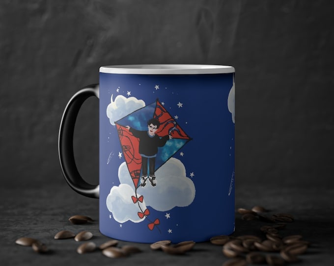 EU Item - Sky As A Kite Robert Smith The Cure Wish Matte Magic Mug, 11oz