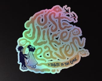 Robert and Mary Just Like Heaven Tribute Holographic stickers